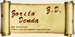 Zorilo Denda vizit kartica